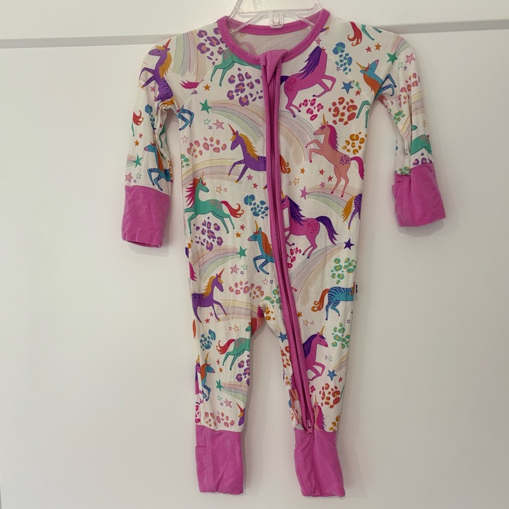 Little Sleepies Unicorn Magic Bamboo Zippy Size 0-3
